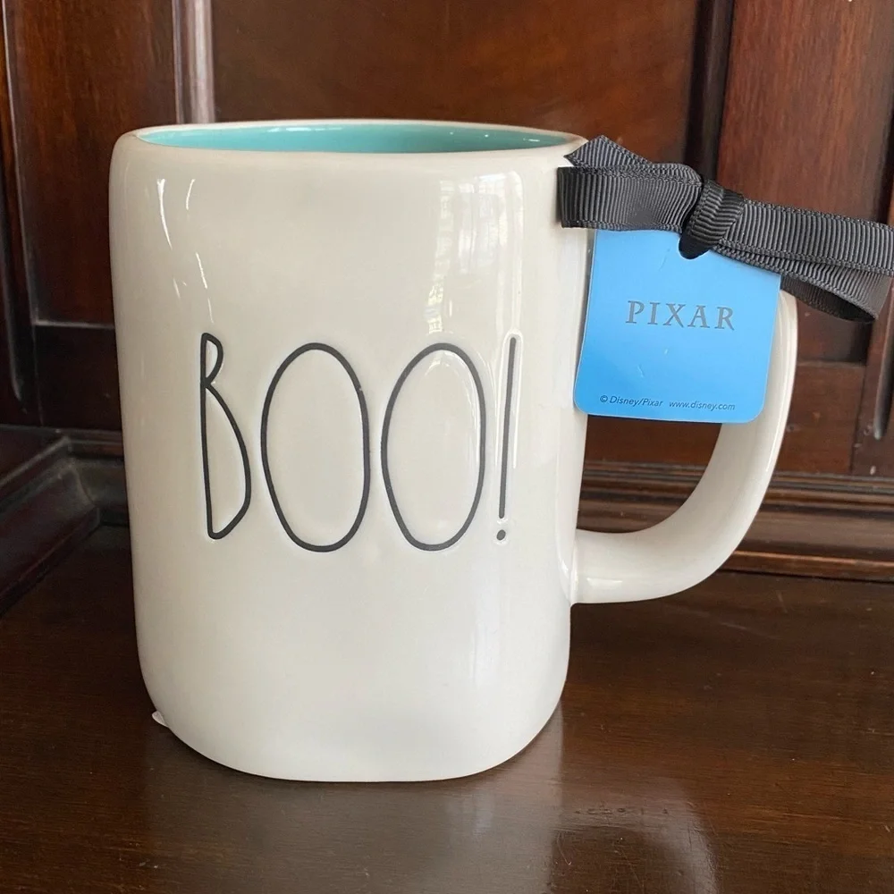 Rae Dunn Pixar BOO! Monsters Inc Disney Double Sided Mug NWT